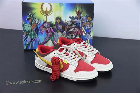 nike dunk low saint seiya|Saint Seiya x Nike Dunk Low Custom White Red Gold.